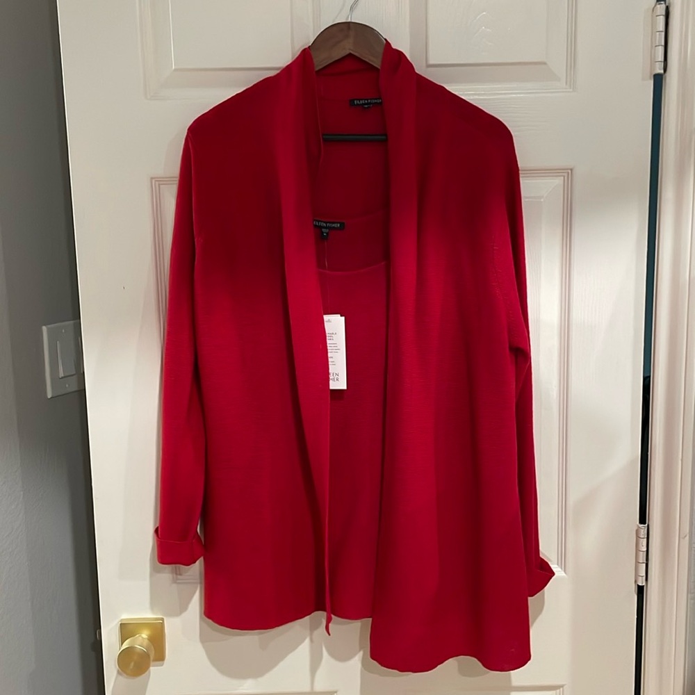 Eileen Fisher Sweater & Shell - XL